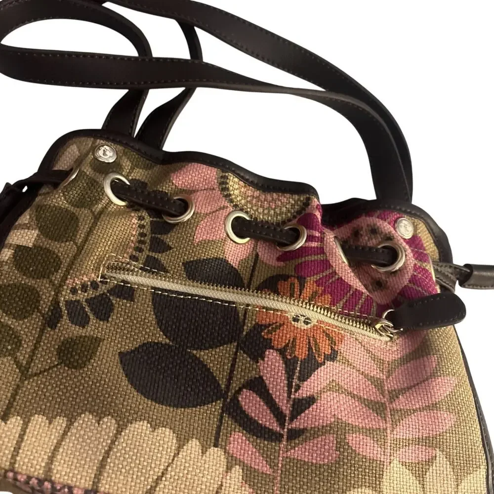 Spartina 449 Drawstring Floral Shoulder Strap Purse